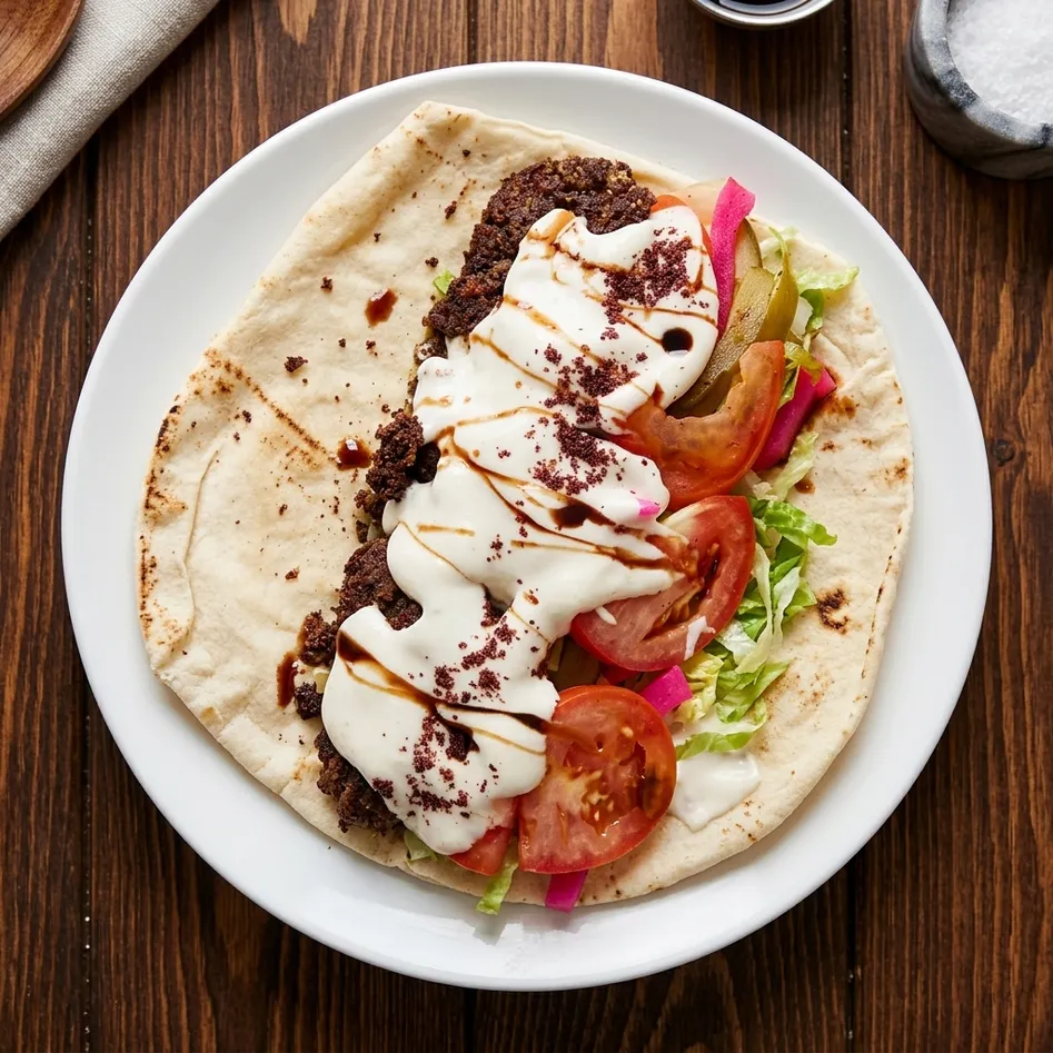 Chicken shawarma platter at Maggi's Syrian Food in Transcona, Winnipeg